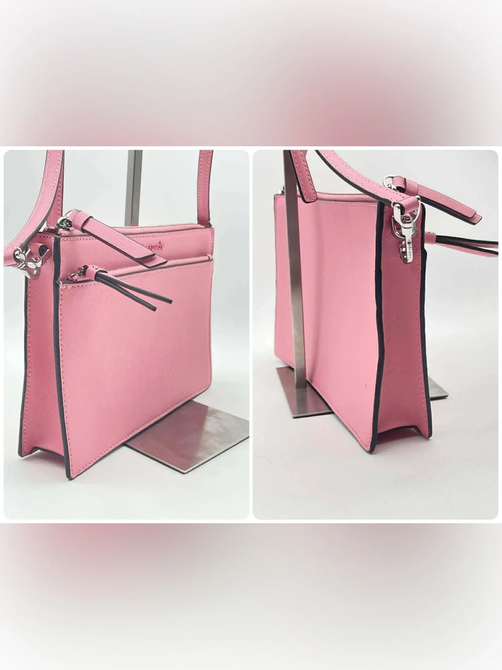 Kate Spade New York Saffiano Leather Cameron Zip Crossbody Bag In Peony Pink